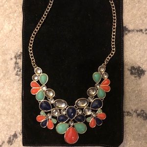 Multi colored stone necklace